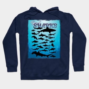 '38 Types of Shark' Awesome Shark Gift Hoodie